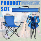4 Pack Outdoor Folding Chairs Camp Chair Beach Chair Portable Folding Camping Chairs